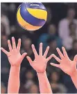  ?? FOTO: DPA ?? In den Volleyball-Amateurlig­en wird bis Januar nicht mehr gespielt.