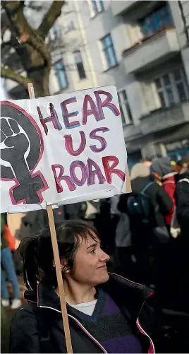  ?? GETTY IMAGES ?? Men have no excuse for not hearing the message from the #MeToo movement.