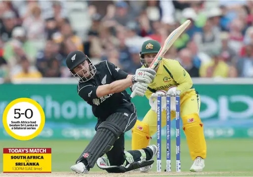  ?? AP ?? new Zealand’s Kane Williamson during his knock of 100 against australia in Group a of the Champions Trophy. —