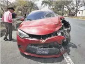  ??  ?? Muerto. Ayala quedó en medio de los dos carriles de la carretera, en el sentido de poniente a oriente.