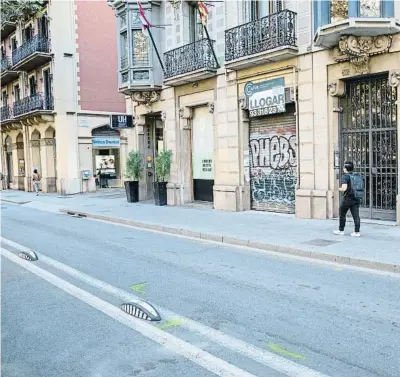  ?? Nésal Rangel ?? Els fets van passar ahir a la matinada a la Gran Via, entre Muntaner i el passatge Valeri Serra