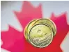  ?? REUTERS/MARK BLINCH/ FILE PHOTO ?? An illustrati­on picture of the Canadian Loonie taken in Toronto on Jan. 23, 2015.