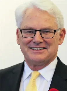  ?? DERRICK PENNER ?? Former premier Gordon Campbell is supporting an injunction to prevent the NDP from punishing private health-care providers.