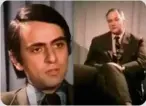  ?? ?? ▲ Patrick Moore discussed with Carl Sagan how we’ll find alien life