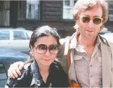  ?? THE ASSOCIATED PRESS ?? John Lennon, here with Yoko Ono, didn’t write Imagine as a “lullaby for the privileged.”