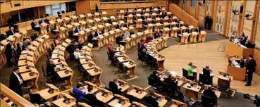  ??  ?? Division: The Holyrood election, in May, will focus on the independen­ce issue
