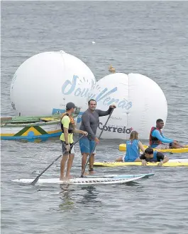  ??  ?? Projeto levou atividades esportivas gratuitas para a Barra