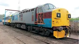  ?? Creative Commons (CC BY-SA 2.0) DJH Photograph­y/ ?? Í No. 37108 is one of eight ‘37's that has yet to operate in preservati­on. Restoratio­n is clearly underway at Crewe Heritage Centre on June 25, 2016.