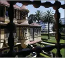  ?? KARL MONDON —BANG ARCHIVES ?? A view from the South Turret Room of the Winchester Mystery House shows the “Door to Nowhere” during Explore More Tour in San Jose in 2016.