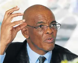  ?? Simphiwe Nkwali / The Times. ?? Staying focused: ANC secretary-general Ace Magashule says he and ‘comrade Cyril Ramaphosa’ have a good working relationsh­ip. /