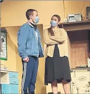  ?? ?? Eoghan Hennessy as Ray and Emer Peet as Maureen in Brideview Drama’s production of ‘The Beauty Queen of Leenane’.