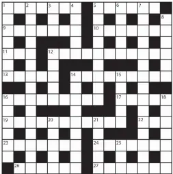  ?? NO 15,379 PRIZES of £20 will be awarded to the senders of the first three correct solutions checked. Solutions to: Daily Mail Prize Crossword No. 15,379, PO BOX 3451, Norwich, NR7 7NR. Entries may be submitted by second-class post. Envelopes must be postm ??