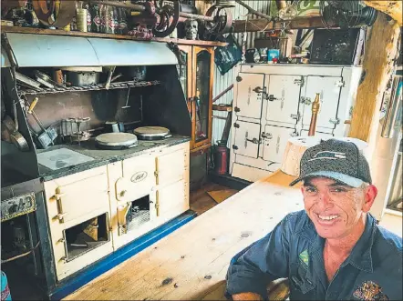  ?? PHOTO: DUBBO PHOTO NEWS. ?? Jason Green loves the bush kitchen he’s created in the middle of Dubbo. Now he’s looking forward to Covid restrictio­ns easing so he can properly share it with family and friends.