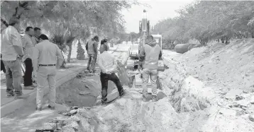  ?? /ANTONIO MELÉNDEZ ?? Continuará durante tres meses más la ejecución de la obra de drenaje que se realiza en el bulevar Las Quintas