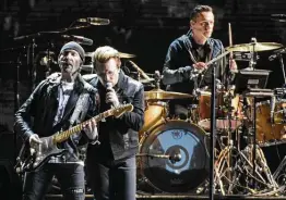  ?? Getty Images file photo ?? JAN. 1: The song “New Year’s Day” by the Irish band U2, seen here during a 2017 concert, kicks off The Song Calendar project.