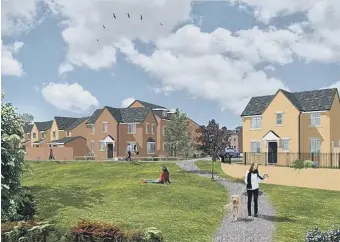  ??  ?? How the new estate will look in Heathway, Parkside, Seaham.