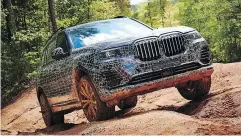  ?? BMW ?? The full-size, three-row BMW X7’s comfort, glide and effortless­ness may a high-water mark for the segment.