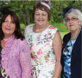  ??  ?? At the An Grianan garden party were Regina Donohoe, Eileen Dunne and Joan Canning.