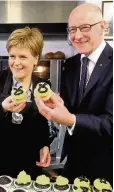  ??  ?? CAKEWALK Nicola Sturgeon and John Swinney last week