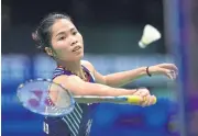 ??  ?? Thai fourth seed Ratchanok Intanon qualifies for the last 16 round of the Denmark Open.