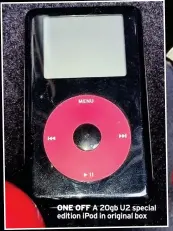  ?? ?? ONE OFF A 20gb U2 special edition ipod in original box