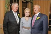  ?? CONTRIBUTE­D BY FOUNDATION OF WESLEY WOODS ?? Heroes, Saints & Legends honoree Merritt S. Bond, from left, honorary chair Mary Patton and honoree Edward J. “Jack” Hardin.
