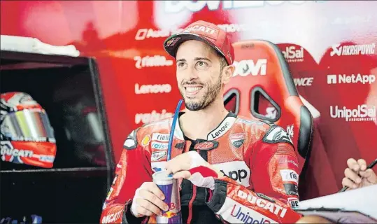  ?? DUCATI ?? Andrea Dovizioso, subcampeón los dos últimos años detrás de Marc Márquez, sólo aspira a mantener la segunda posición del Mundial