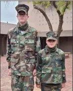  ?? HERALD photo/amanda Duforat ?? Anthony Martinez (left) and Karson Elder (right) were recognized as Battalion and Unit Young Marine for 2020.