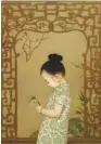  ?? PHOTOS PROVIDED TO CHINA DAILY ?? Artist Wan Li has recorded the growing of his two daughters with his painting brush.