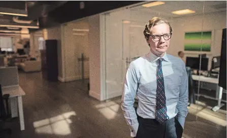  ?? JOSHUA BRIGHT FOR THE WASHINGTON POST ?? Alexander Nix of Cambridge Analytica, a company described by some experts as a bad apple in the way it gathered data about people.
