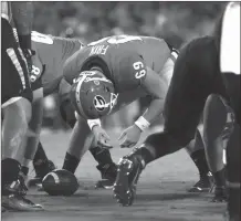  ?? KEN WARD / For the Calhoun Times ?? Georgia’s Trent Frix looks back to line up his snap before an extra point attempt during last Saturday’s game vs. Missouri.