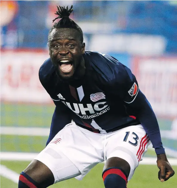  ?? — AP FILES ?? Towering striker Kei Kamara, who scored eight of his 12 goals last season off crosses, joined a Whitecaps roster this off-season that already includes 6-foot-5 Kendall Waston, 6-foot-4 Tony Tchani and 6-foot-3 Tim Parker, giving the club a distinct...
