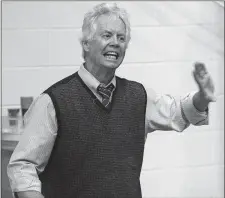  ?? DANA JENSEN/DAY FILE PHOTO ?? St. Thomas More’s Jere Quinn, who earned the 1,000th win of his 40year coaching career on Wednesday at Worcester Academy, instructs his players during a game against Brewster Academy on Dec. 3.