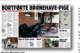  ??  ?? Ekstra Bladet i går.