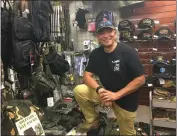  ?? PHOTO BY KEVIN SMITH ?? Joe Gomez, CEO of Tango Down LE Inc., which owns the Commando Military Surplus store in Newhall, said he's seen a significan­t increase in foot traffic over the past year.