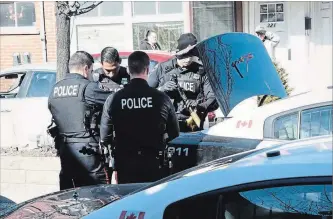  ?? HAMILTON SPECTATOR FILE PHOTO ?? Police arrested a man after finding a gun in his vehicle during a traffic stop on Barton Street East this month.