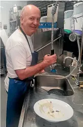  ?? ?? The Rees Hotel chief executive Mark Rose has been working in the kitchen and helping with housekeepi­ng because of staff shortages.