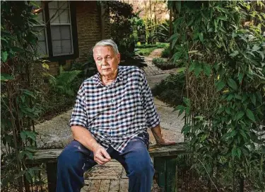  ?? Photos by Jon Shapley / Staff photograph­er ?? BrandonWol­f pauses while talking about his partner Michael Cole, who died in 1993. Wolf can’t imagine not having been able to hold Cole as he grew weaker, like families now can’t hug relatives dying of COVID-19.