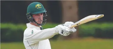  ?? CAPTAIN’S KNOCK: Australia's Matthew Short celebrates his 50 against England. ??