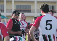  ?? Victor Besa / The National ?? UAE coach Apollo Perelini has welcomed the challenge of taking on powerhouse­s Japan in their group