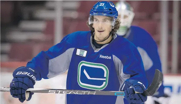  ?? MARK VAN MANEN/PNG FILES ?? Canucks forward Loui Eriksson says he must stay focused and keep up his confidence level, and the goals will come this season. In his first three years in the NHL, he has yet to get off to a quick start.