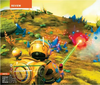  ??  ?? FORMAT PS4 PUB HELLO GAMES DEV HELLO GAMES REVIEW #127, 8/10