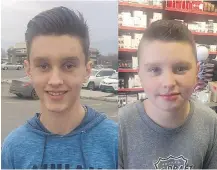  ?? FACEBOOK ?? Ryder MacDougall, 13, left, and his brother Radek, 11, were found dead in a Spruce Grove home along with their father on Dec. 19, 2016.