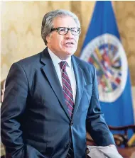  ??  ?? Luis Almagro, secretary general of the Organisati­on of American States.