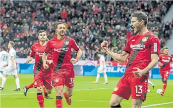  ?? @BAYER04_ES ?? Gol. “En el fútbol alemán hay que estar preparado física y mentalment­e”, dice.