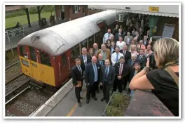  ?? PAUL CLIFTON. ?? The launch of the Island Line upgrade at Brading on September 16. £26 million will be spent replacing the trains and upgrading infrastruc­ture.