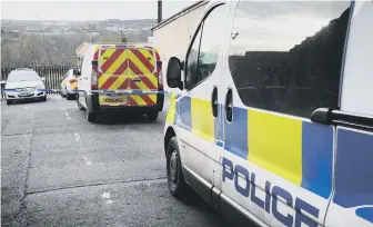  ??  ?? The area in Southwick sealed off by police tape after the discovery of David Wilson’s body.