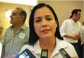  ?? VERÓNICA CRUZ ?? Aida Zulema Flores Peña, dirigente interina del PRI Tamaulipas.