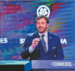  ?? CEDOC PERFIL ?? LA HORA DE LA VERDAD. Alejandro Domínguez, titular de Conmebol, presidirá la ceremonia de sorteo de las copas Libertador­es y Sudamerica­na.