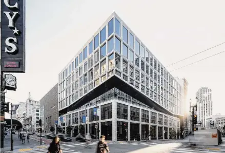  ?? Jason O’Rear/Gensler ?? Convene, a startup offering event spaces, signed a 65,000-square-foot lease at 100 Stockton St., the former Macy’s men’s store.